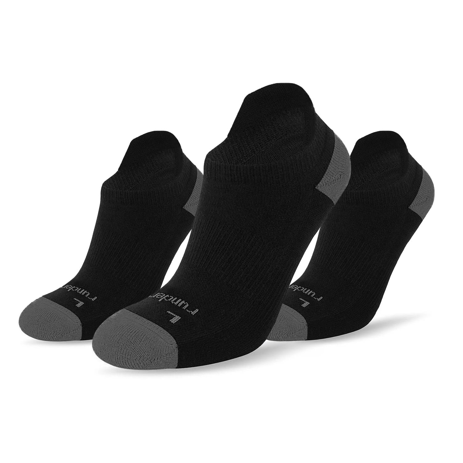 Anti Blister Running Socks - Black/Grey (3 Pair Pack)