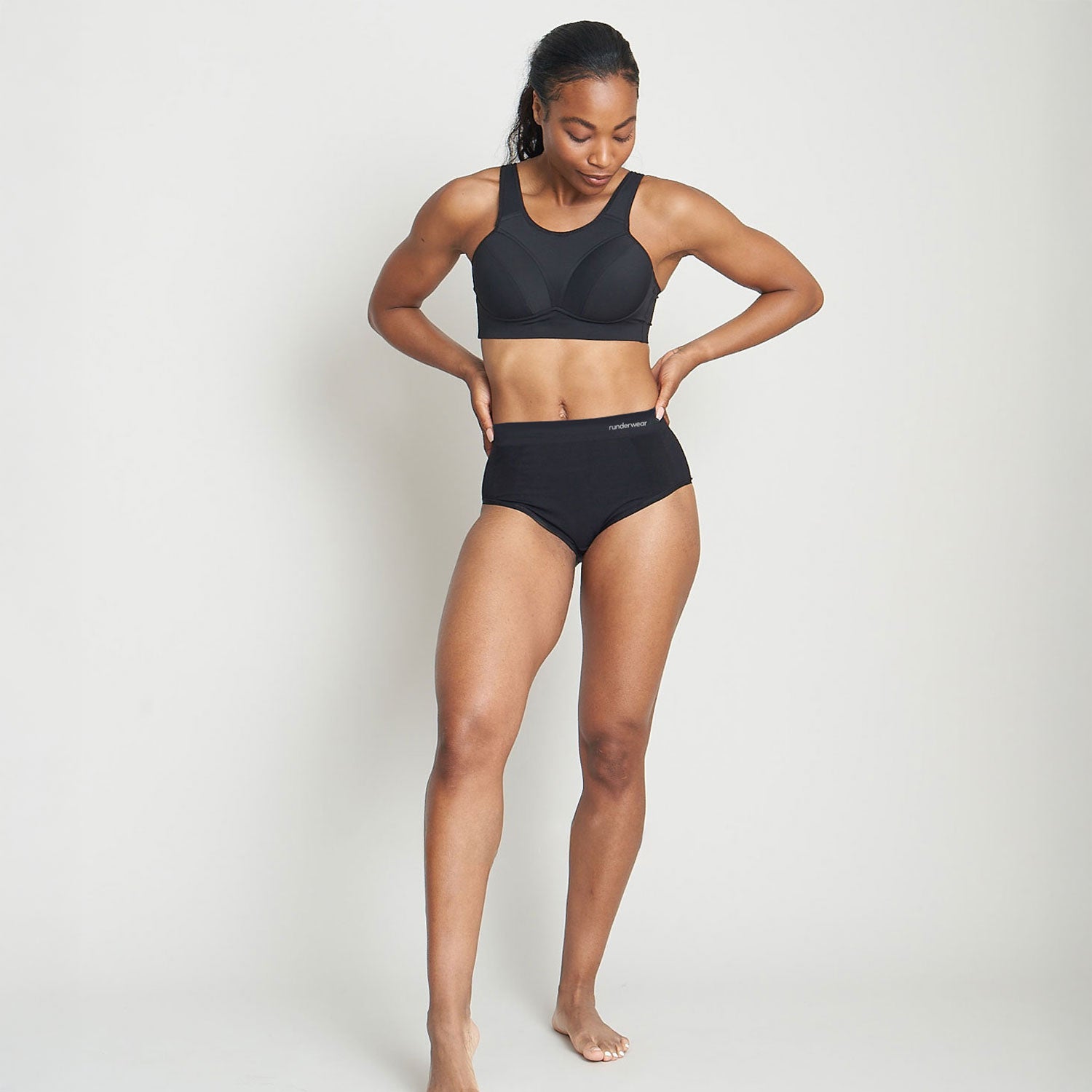 Women's Running Brief - Black